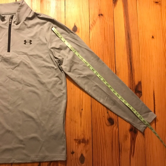 Under Armor Gray Half Zip Jacket, EUC, XL - Picture 6 of 13